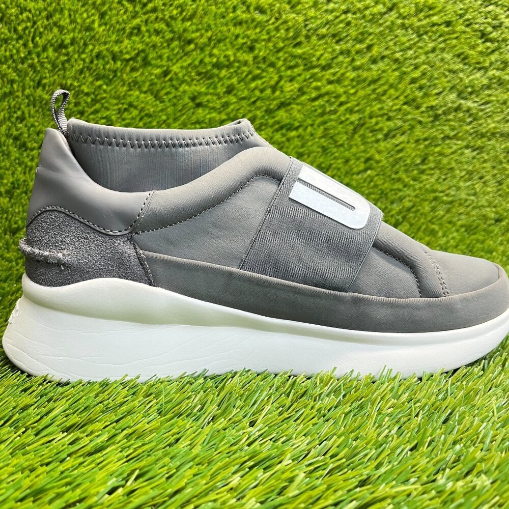 UGG Neutra Womens Size 8.5 Gray White Athletic Walking Slip On Shoes Sneakers - Picture 4 of 10